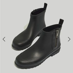 The Zip-Up Lugsole Rain Boot